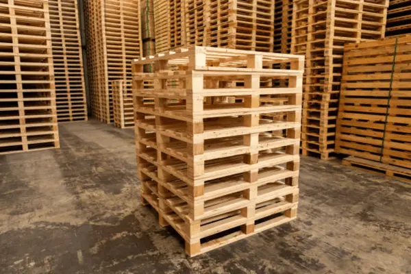 Heavy duty wooden pallets for industrial warehouse use 2000kg capacity UAE Dubai