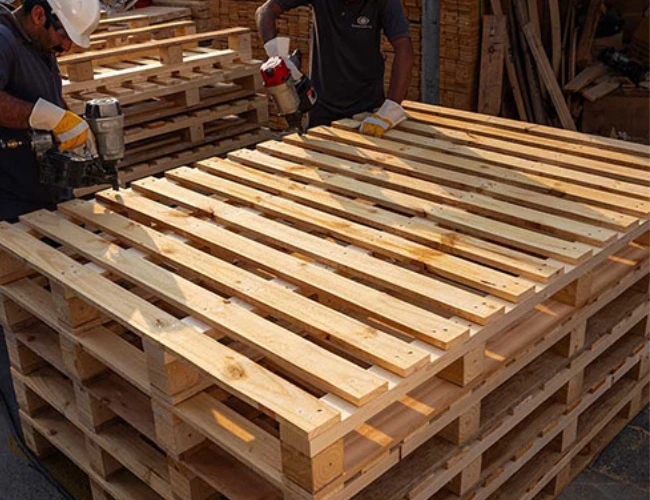 City Wood Carpentry LLC wooden pallet manufacturing warehouse in Al Sajaa Industrial Area Sharjah UAE